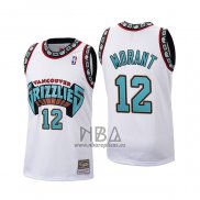 Camiseta Memphis Grizzlies Ja Morant NO 12 Historic Retro Blanco
