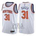 Camiseta New York Knicks Ron Baker NO 31 Association 2017-18 Blanco