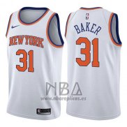 Camiseta New York Knicks Ron Baker NO 31 Association 2017-18 Blanco