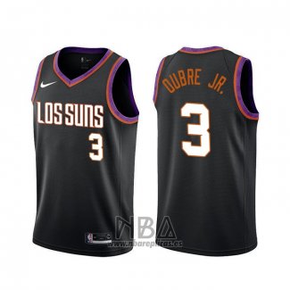 Camiseta Phoenix Suns Kelly Oubre Jr. NO 3 Ciudad 2019-20 Negro
