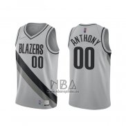 Camiseta Portland Trail Blazers Carmelo Anthony NO 00 Earned 2020-21 Gris
