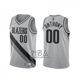 Camiseta Portland Trail Blazers Carmelo Anthony NO 00 Earned 2020-21 Gris