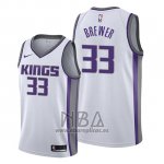 Camiseta Sacramento Kings Corey Brewer NO 33 Association Blanco
