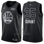 Camiseta All Star 2018 Golden State Warriors Kevin Durant NO 35 Negro
