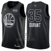 Camiseta All Star 2018 Golden State Warriors Kevin Durant NO 35 Negro