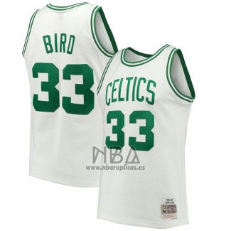 Camiseta Boston Celtics Larry Bird NO 33 Mitchell & Ness 1985-86 Blanco