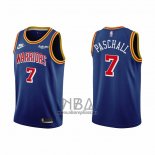Camiseta Golden State Warriors Eric Paschall NO 7 75th Anniversary Azul