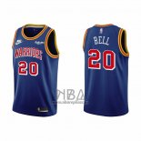 Camiseta Golden State Warriors Jordan Bell NO 20 75th Anniversary Azul