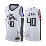 Camiseta Los Angeles Clippers Ivica Zubac NO 40 Ciudad Blanco