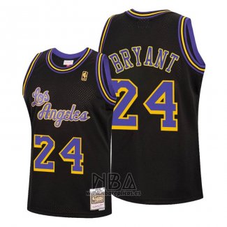 Camiseta Los Angeles Lakers Kobe Bryant NO 24 Reload Classic Hardwood 2020 Negro