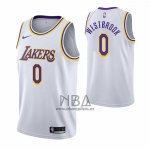 Camiseta Los Angeles Lakers Russell Westbrook NO 0 Association 2021 Blanco