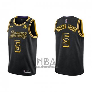 Camiseta Los Angeles Lakers Talen Horton-Tucker NO 5 Mamba 2021-22 Negro