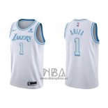 Camiseta Los Angeles Lakers Trevor Ariza NO 1 Ciudad 2021-22 Blanco