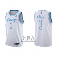 Camiseta Los Angeles Lakers Trevor Ariza NO 1 Ciudad 2021-22 Blanco