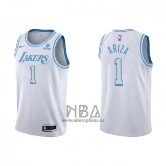 Camiseta Los Angeles Lakers Trevor Ariza NO 1 Ciudad 2021-22 Blanco