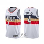 Camiseta New Orleans Pelicans Elfrid Payton NO 55 Earned Blanco