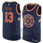 Camiseta New York Knicks Joakim Noah NO 13 Ciudad 2018 Azul