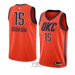 Camiseta Oklahoma City Thunder Turquoise Donte Grantham NO 15 Earned 2018-19 Naranja