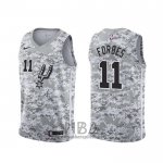 Camiseta San Antonio Spurs Bryn Forbes NO 11 Earned Camuflaje