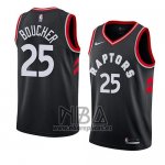 Camiseta Toronto Raptors Chris Boucher NO 25 Statement 2018 Negro