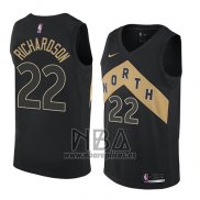 Camiseta Toronto Raptors Malachi Richardson NO 22 Ciudad 2018 Negro