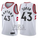 Camiseta Toronto Raptors Pascal Siakam NO 43 Association 2017-18 Blanco