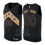 Camiseta Toronto Raptors Personalizada Ciudad 2017-18 Negro