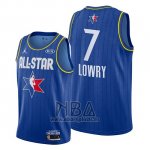 Camiseta All Star 2020 Toronto Raptors Kyle Lowry NO 7 Azul