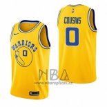 Camiseta Golden State Warriors Demarcus Cousins NO 0 Hardwood Classic 2018-19 Amarillo