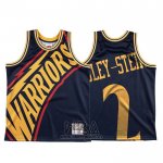 Camiseta Golden State Warriors Willie Cauley Stein NO 2 Mitchell & Ness Big Face Azul