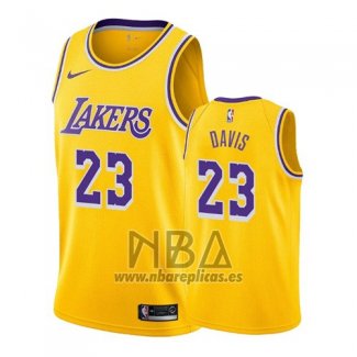 Camiseta Los Angeles Lakers Anthony Davis NO 23 Icon 2019-20 Amarillo