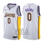 Camiseta Los Angeles Lakers Kyle Kuzma NO 0 2017-18 Blanco