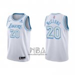 Camiseta Los Angeles Lakers Mac McClung NO 20 Ciudad 2021-22 Blanco