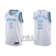 Camiseta Los Angeles Lakers Talen Horton-Tucker NO 5 Ciudad 2021-22 Blanco