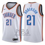 Camiseta Oklahoma City Thunder Andre Roberson NO 21 Swingman Association 2017-18 Blanco