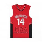Camiseta Pelicula Wildcats Bolton NO 14 Rojo