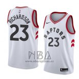 Camiseta Toronto Raptors Malachi Richardson NO 23 Association 2018 Blanco