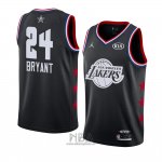 Camiseta All Star 2019 Los Angeles Lakers Kobe Bryant NO 24 Negro