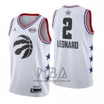 Camiseta All Star 2019 Toronto Raptors Kawhi Leonard NO 2 Blanco