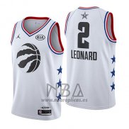 Camiseta All Star 2019 Toronto Raptors Kawhi Leonard NO 2 Blanco
