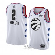 Camiseta All Star 2019 Toronto Raptors Kawhi Leonard NO 2 Blanco2