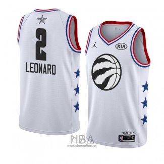 Camiseta All Star 2019 Toronto Raptors Kawhi Leonard NO 2 Blanco2