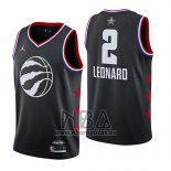 Camiseta All Star 2019 Toronto Raptors Kawhi Leonard NO 2 Negro