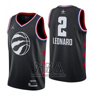Camiseta All Star 2019 Toronto Raptors Kawhi Leonard NO 2 Negro