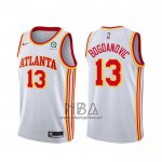 Camiseta Atlanta Hawks Bogdan Bogdanovic NO 13 Association 2020-21 Blanco