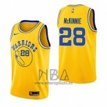 Camiseta Golden State Warriors Alfonzo Mckinnie NO 28 Hardwood Classic 2018-19 Amarillo