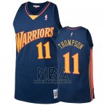 Camiseta Golden State Warriors Klay Thompson NO 11 2009-10 Hardwood Classics Azul