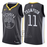 Camiseta Golden State Warriors Klay Thompson NO 11 Statement 2017-18 Negro