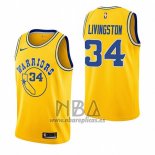 Camiseta Golden State Warriors Shaun Livingston NO 34 Hardwood Classic 2018-19 Amarillo