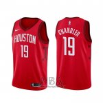 Camiseta Houston Rockets Tyson Chandler NO 19 Earned Rojo